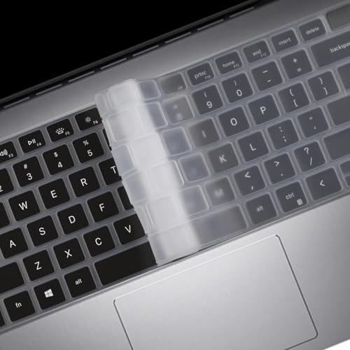 Image of Saco Laptop Keyboard Cover Compatible for Dell inspiron 14 (5430 5435 7420 7430) & Dell Vostro 14 (3420 3425 3435 5320) 14inch Laptops (Transparent)