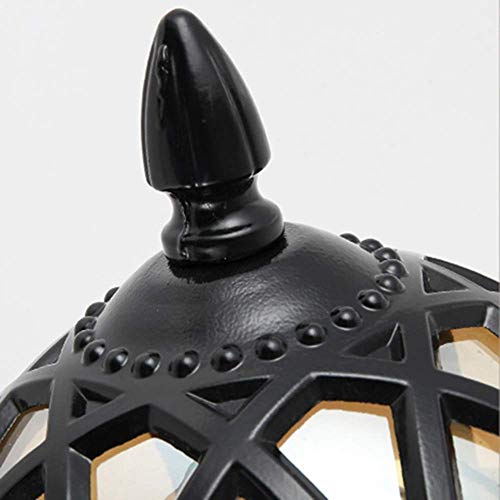 Lumière murale jardin noire étanche E27 rétro pour extérieur B - 5