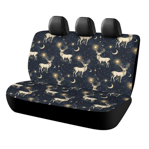 Housse de siège arrière pour camions et VUS motif élan bleu