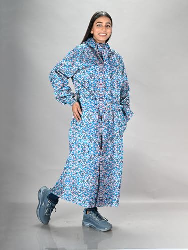 Image of LUX VENUS Printed Over coat Rainwear for Women