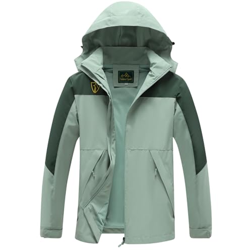 GIISAM Rain Jacket for Women, Women's Waterproof Lightweight Rain Jackets Packable Raincoat Windbreaker Coat with Hood