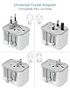 TESSAN Universal Travel Adapter, International Power Adapter 5.6A 28W 3 USB C 2 USB A Ports, Travel Worldwide Plug Adaptor, Outlet Wall Charger for Europe UK EU AUS (Type C/G/A/I) #1