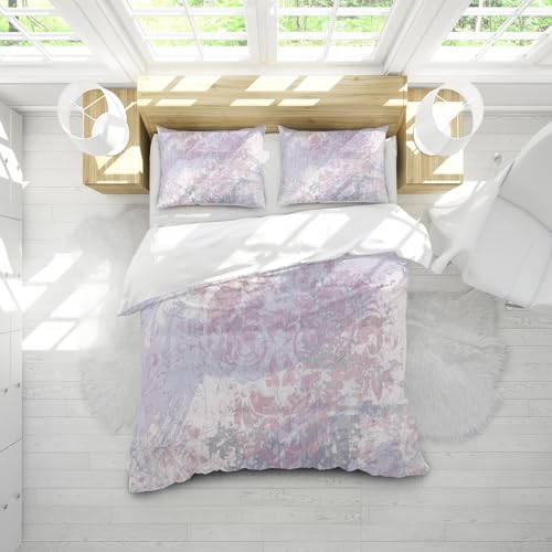 Housse de couette douce violette pour envelopper vos nuits d'un cocon de sérénité absolue