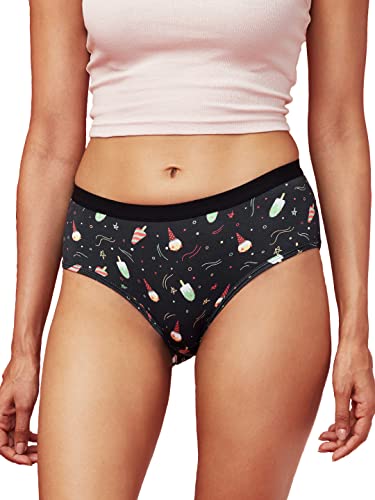 Image of The Souled Store Women Popsicle Pattern Multicolored Printed Women Hipster Underwear