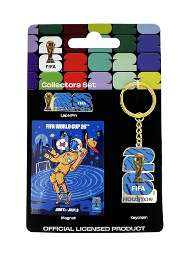 Image of FIFA World Cup Host City Collector's Set - Includes Lapel Pin, Keychain & Magnet - Celebrates Your Favorite Host City