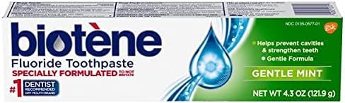 Biotene Gentle Mint Fluoride Toothpaste 4.3 Oz, 6 Pack