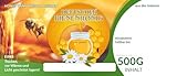 4Bee Etiketten bunt für deutschen Bienenhonig universal 100 Stück / 1 Pack - Maß: 116x50mm - Imkerei - Selbstgemachte Honige - Natürliche Lebensmittel - Landwirtschaftliche Produkte