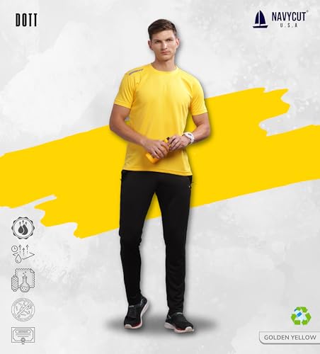 Image of Men's Regular Fit Quick-Dry Active T-Shirt for Gym & Sports - Stylish, Comfortable, and Perfect for Workouts & Everyday Wear