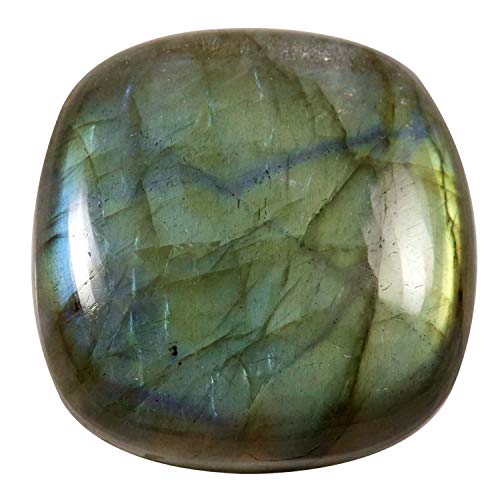 Cabochon de coussin en labradorite naturelle authentique de 82,25 carats pour joaillerie