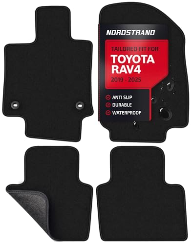 Floor Mats for Ford Fusion 2013-2016 - Custom 3D Fit Mats for Ford Fusion Mk.II - Anti-Slip Backing - 22oz Heavy Duty Carpet Mat - Set of 4 All Weather Car Liner Floormats (for Toyota RAV4 2020-2025)