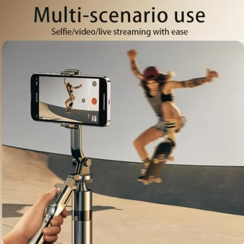 Image of EDNITA E28 Selfie Stick Tripod Long 69 inch with 360 Rotating Tripod Stand,Multifunctional Bluetooth Tripod Stand for Smartphones,Cameras,Perfect for Vlogging,Travel & Video & Support Two Phone Clamps