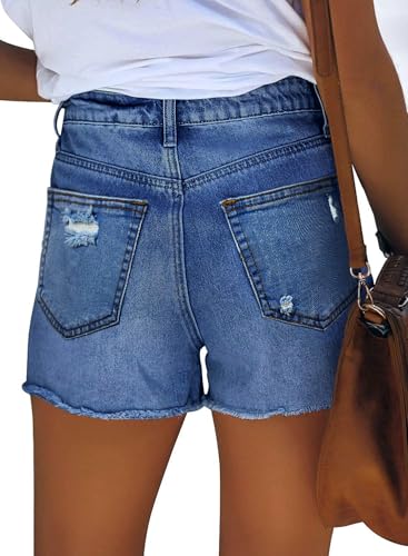 Image of MODARANI Denim Shorts for Women Distressed Jean Shorts Ripped Summer Hot Short