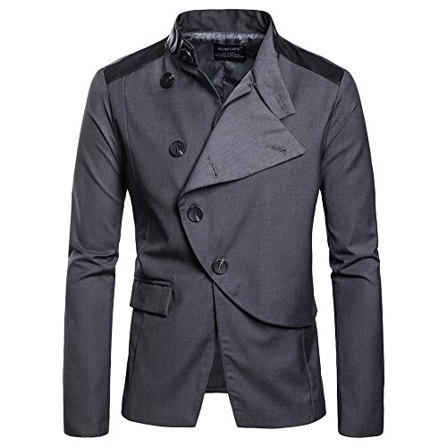 Homme Veste Blazer Vestons Personnalité Slim Fit Costume Jacket Blouson Casual Mode Vintage Veste de Costume Classique Bouton Costume Formel Costume Veste Jeunesse Business Casual Mariage Cadeau Cover
