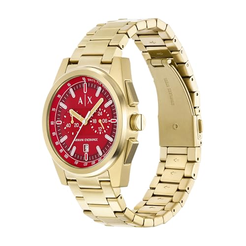Image of Armani Exchange A|X Chronograph Watch for Men with Leather, Stainless Steel or Silicone Band