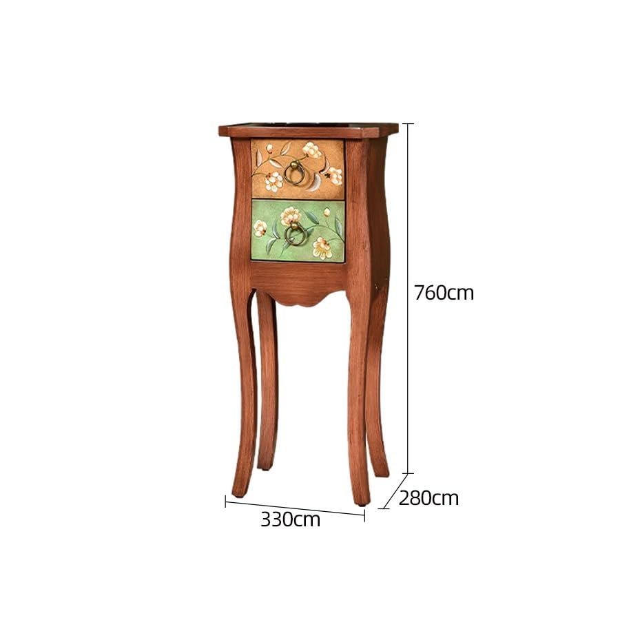 eexbz Sofa Side Table Wooden Small Corner Table Retro Living Room Furniture TV Side Cabinet Sofa Side Table Bedroom Bedside Table Sofas for Living Room