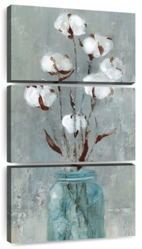 ElephantStock - Stalks Of Cotton II Wall Art - Vertical
