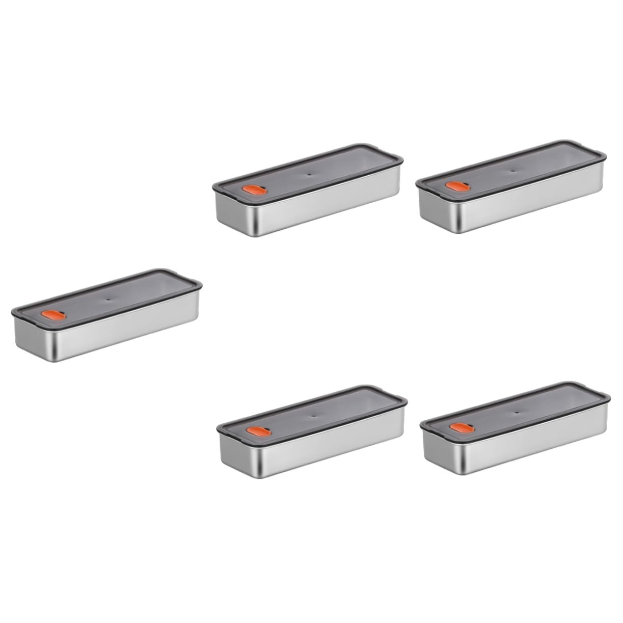 PRETYZOOM 5 Unidades De Caja De Tocino De Carne Contenedor De Almacenamiento Hermético Caja De Almacenamiento Para Refrigerador Contenedores Sellados Para Alimentos Contenedor Hermético