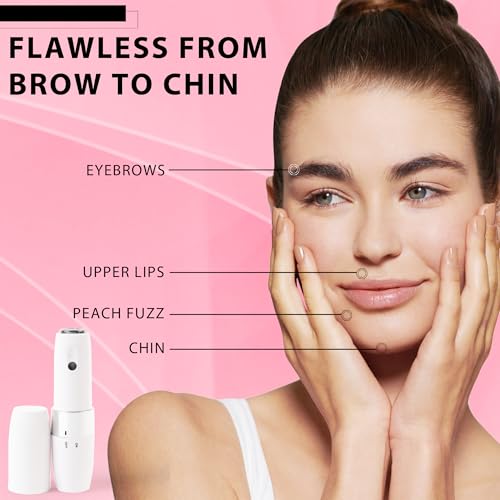Image of Hewan Hair removal machine Epilators Removal Machine For Face, Chin, Cheek, Eyebrow, Upper Lip Hair Removal for Women, USB RECHARGEABLE Epilator Machine for Women (White)