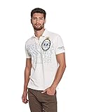 Man Polo S/S Piquet Stretch La Martina Herren Man Polo S/S Piquet Stretch Polohemd, Off White, Large