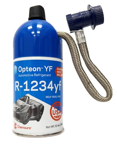 Climate Control Temperature Will Not Adjust With Clicking/Snapping Noise From The Dash - 2019-2020 Ford Ranger 5 Opteon R1234yf Refrigerant for MVAC Use in a 12-Ounce Self-Sealing Container with Hose -1 Pack