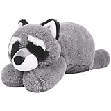 ARELUX Soft 18in Raccoon Stuffed Animals: Raccoon Plush Cute Cuddly Body Pillow Hug Sleeping Fluffy Wild Animal Toys Bed Decor Plushie Doll Friends Family Member