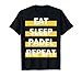 eat sleep padel repeat divertente uomo donna tennis regalo Maglietta