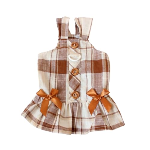 Robe légère pour chien vêtement chat de petite taille avec attache laisse - 2