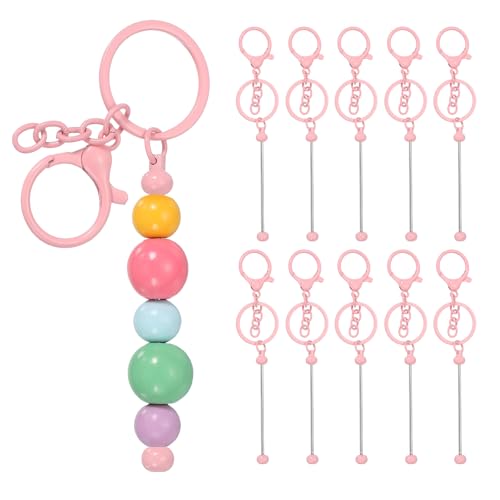 Kit de fabrication de porte-clés en perles PATIKIL barre chaîne métal et crochet homard DIY
