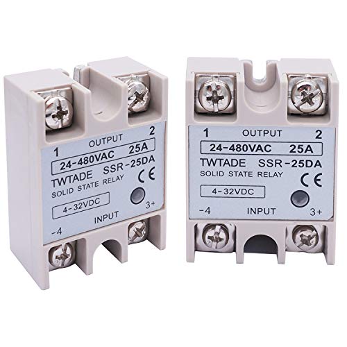 SSR25DD Single Phase DIN Rail Mount Solid State Relay 25A DC 332V/12