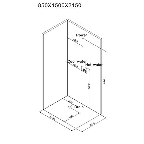 Bagno Italia Box idromassaggio cabina doccia e vasca 6 getti cm 150x85 cromoterapia ozonoterapia bluetooth