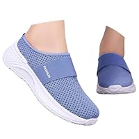 Ciabatte Ortopediche Donna Estive Slip On Ultra Leggere Pantofole Antiscivolo Chiuse Scarpe con Plantare Estraibile Morbido Traspiranti Sneakers Leggere Casa Comode