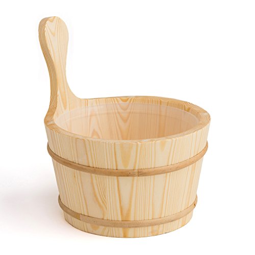 Secchio da sauna - Pino, 4 litri - l'interno in plastica