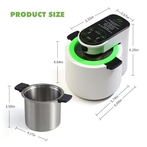 Herbnifique 3-In-1 Decarboxylator & Oil Infuser & Gummy Maker Machine With Mixing Function, Tincture Maker, Herbal Recipe Book Included (White)