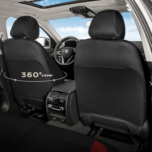 Image of Coverado Car Seat Covers, Seat Covers Full Set, 5 Seats Automotive Seat Cover, Mesh Breathable Seat Protectors, Universal Fit for Most Cars