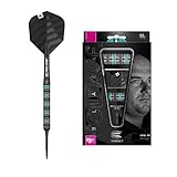 Target Darts Unisex-Adult Rob Cross Black Edition 90% Wolfram Swiss Point Steeldarts-Set Dartpfeile, Schwarz, 24G