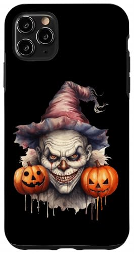 Spooky Clown With Pumpkins For Halloween X}zP[X iPhone 11 Pro Max p