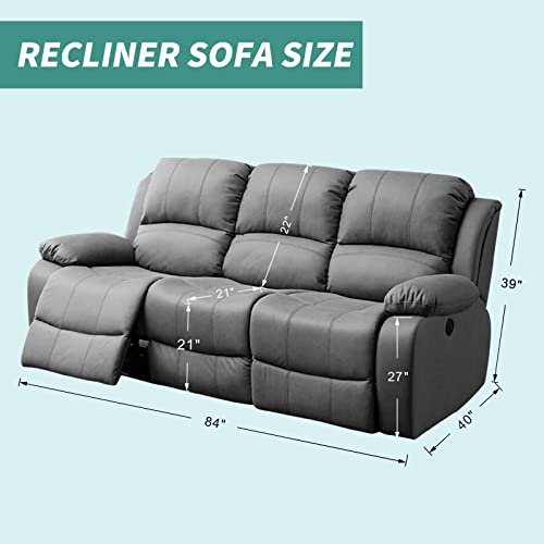 Image of YEMYHOM 8 Pieces Stretch Recliner Sofa Cover Jacquard Reclining Couch Cover with Side Pocket Anti-Slip Fitted 3 Cushion Furniture Slipcovers with Elastic Bottom (Sofa Recliner, Light Purple)