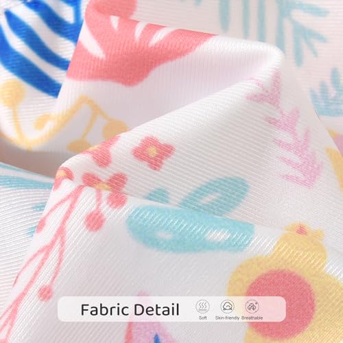 Image of HIHA Baby Swimsuit Girl Infant Bathing Suit Ruffle Summer One Piece Cartoon Pattern Swimwear Sunsuit,0-6 Months Light Pink