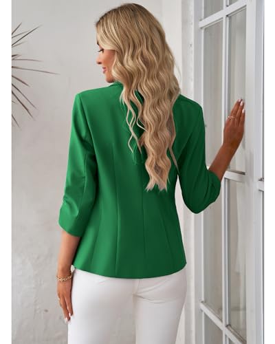 Image of LookbookStore 3 /4 Sleeve Blazers for Women Business Casual Fitted Jackets