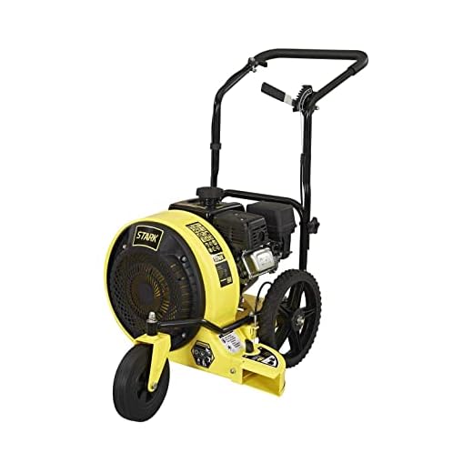 Stark Pro-Series Walk Behind Leaf Blower Jet Sweep Powerful 7HP 209cc 4-Stroke OHV Motor Output Wind Force of 150 MPH / 1200 CFM use for Garden & Lawn