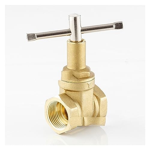 Válvula de compuerta de latón 1/2 con llave para evitar cortes de agua 3