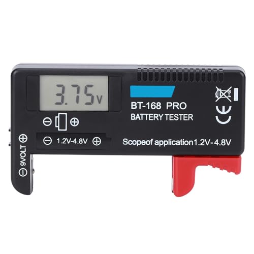 Load Checker Portable Digital Battery Tester High Accuracy 1 . 2V‑4 . 8V for Office for Small Batteries Button Cell for Home