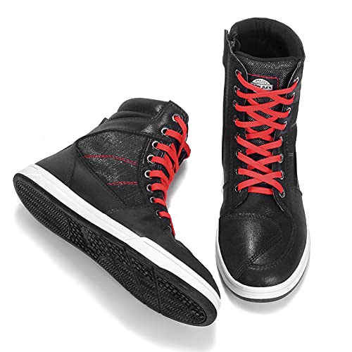 BORLENI Sapatos de equitação de motocicleta Road Street Motocross Botas protetoras masculinas, casua