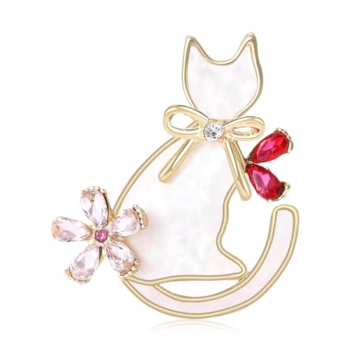 Image of Cute Animal Brooch Pins, Animal Theme Brooches Accessories for Clothes, Birthday Christmas Gift for Women