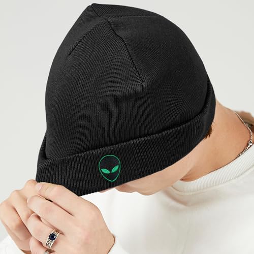 Image of Cool Graphic Beanie for Men and Women - Black