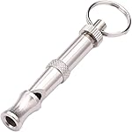 Silver Adjustable Ultrasonic Dog Whistle,Portable Whistle Pet Whistle Supersonic Whistle Dog Whistles for Pet Training，Training and Behavior Aids，Dog Whistles