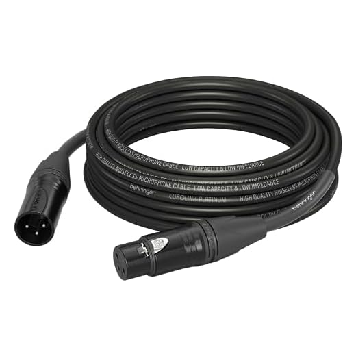 Cable de micrófono Behringer PMC-1000 Platinum Performance de 10 m (32,8 pies) con conectores XLR