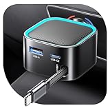 Caricabatterie da auto retrattile per iPh0ne 17 Rocoren Caricabatterie da auto USB C 3 in ...