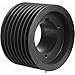 Browning 8S5V150 Split Taper Sheave, Cast Iron, 8 Groove, 5V Belt, Uses S1 Bushing