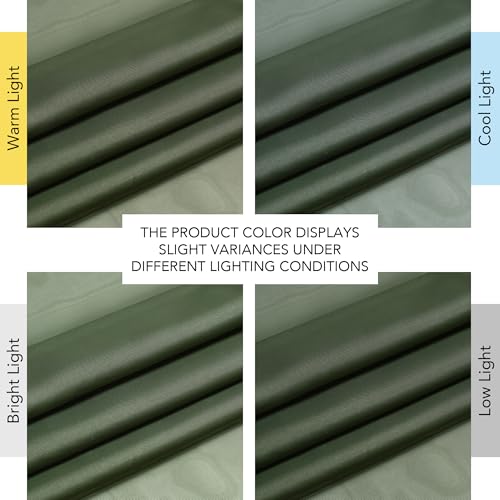 Image of NICETOWN Forest Green Sheer Curtains 96inches Long for Living Room, Grommet Voile Sheer Light Filtering Window Treatments for Bedroom, Sage Green, W54 x L96, Set of 2
